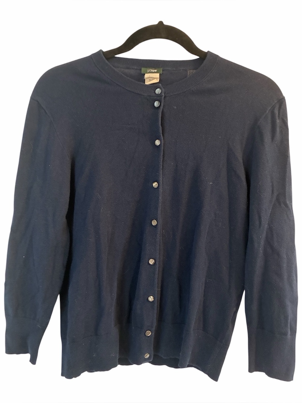 J. Crew crew-neck button-front cardigan